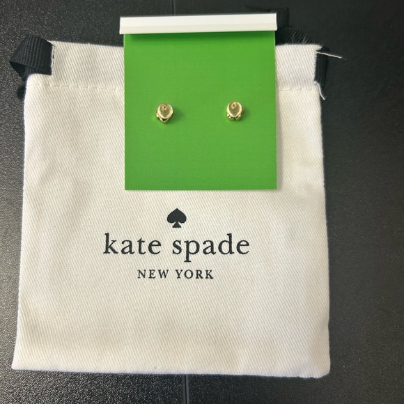 Kate Spade Gold Rectangular Earrings - Picture 3 of 3